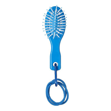 Spazzola ed elastici per capelli - colore Process Blu