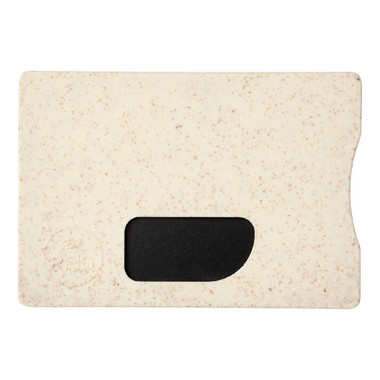 Porta carte RFID in paglia di grano - colore Beige
