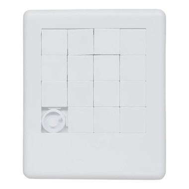 Puzzle quadrato a tessere scorrevoli - colore Bianco