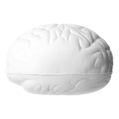 Antistress a forma di cervello - colore Bianco