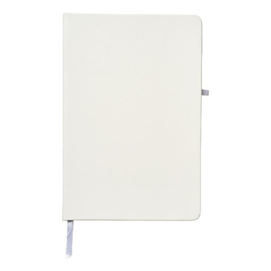 Blocco note con copertina soft touch - colore Bianco