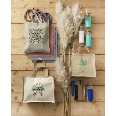 Shopper in juta e canvas 340gr - colore Naturale