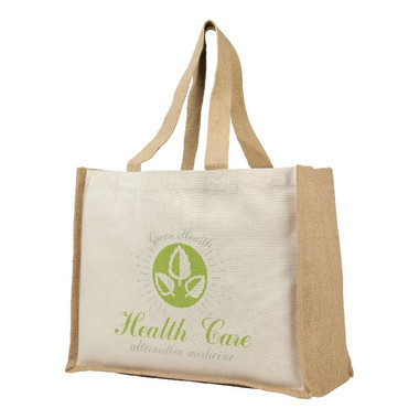 Shopper in juta e canvas 340gr - colore Naturale