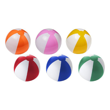 Pallone da spiaggia Funny - colore Bianco/Rosa