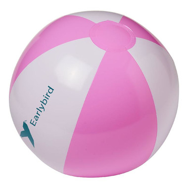 Pallone da spiaggia Funny - colore Bianco/Rosa