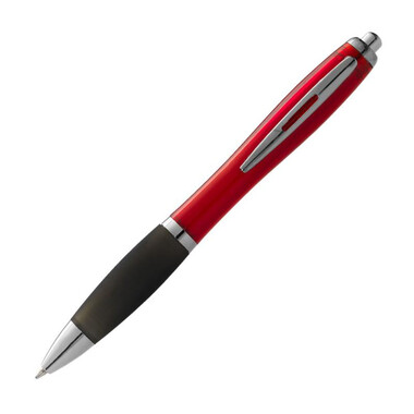 Penna a sfera Clap - colore Rosso/Nero