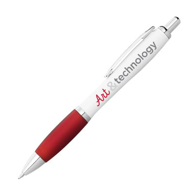Penna a sfera Boot - colore Bianco/Rosso