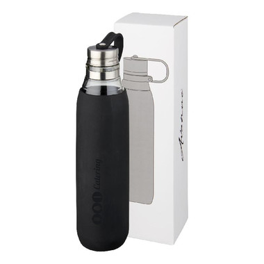 Borraccia in vetro 650ml Dolly - colore Nero