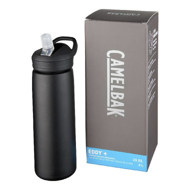 Borraccia termica sottovuoto in rame da 600 ml Eddy+ - colore Nero
