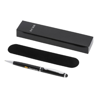 Penna a sfera con stylus  Luxe - colore Nero