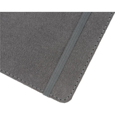 Blocco note A5 in pelle scamosciata - colore Grigio