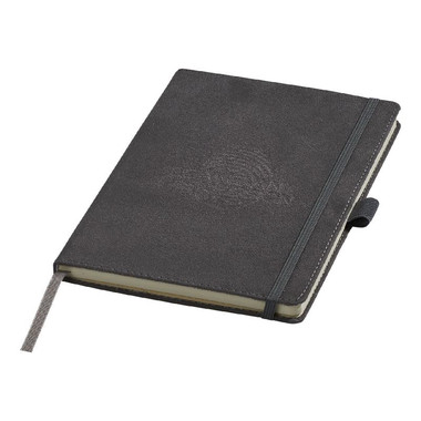 Blocco note A5 in pelle scamosciata - colore Grigio