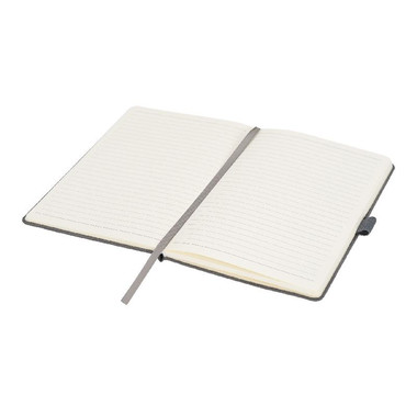 Blocco note A5 in pelle scamosciata - colore Grigio