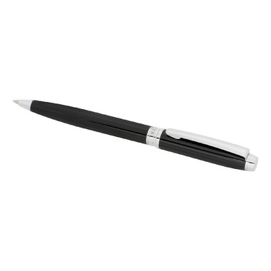 Penna a sfera in sacchetto vellutato - colore Nero