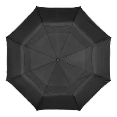 Ombrello pieghevole in tessuto pongè - colore Nero