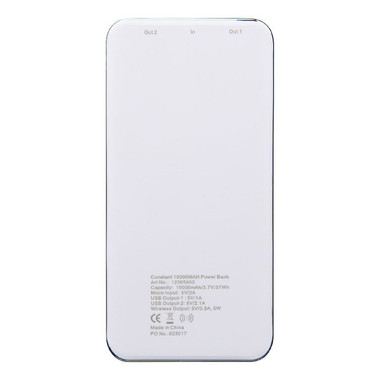 Power bank wireless 10.000 mAh e LED - colore Bianco