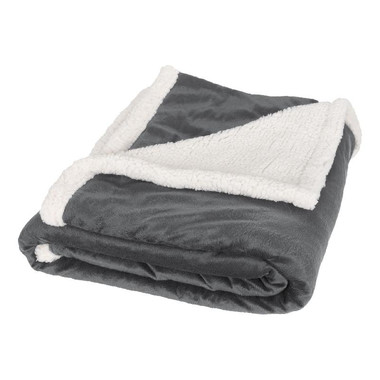 Plaid in pile e sherpa - colore Grigio