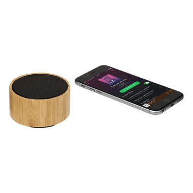 Altoparlante bluetooth in bamboo - colore Legno/Nero