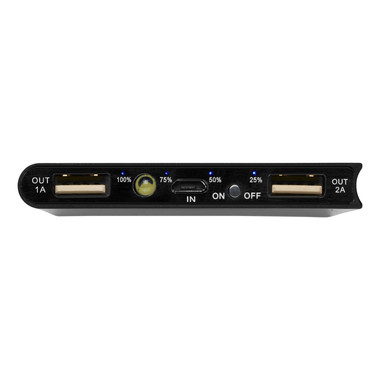 Power bank in alluminio Universe - colore Nero