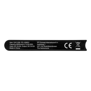 Power bank in alluminio Universe - colore Nero