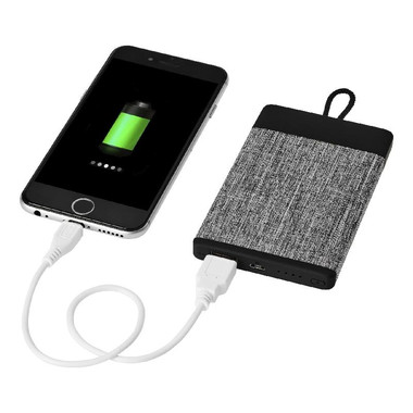 Power bank in tessuto 4000 mAh - colore Nero