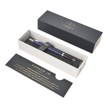 Penna a sfera IM Parker - colore Blu/Argento