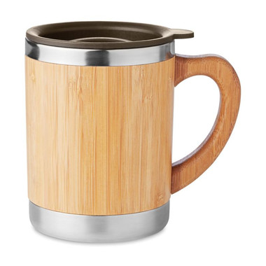 Bicchiere doppio strato rivestito in bamboo - DC43294