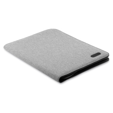 Cartella A4 in poliestere bicolore colore grigio MO9549-07