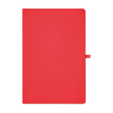 Notebook formato A5 copertina soft colore rosso