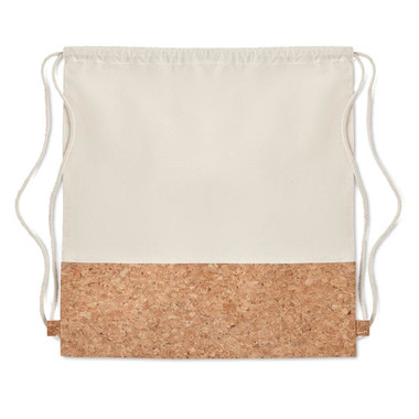 Sacca in cotone e sughero colore beige