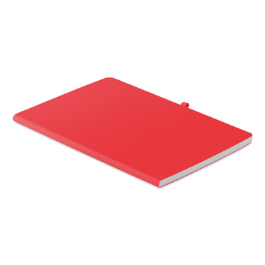Notebook formato A5 copertina soft colore rosso MO6116-05