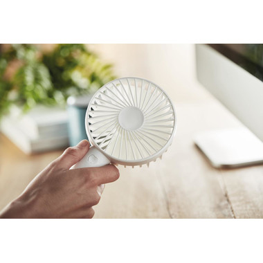 Ventilatore da scrivania USB colore bianco