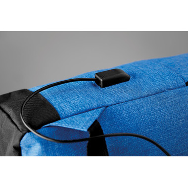 Zaino con imbottitura antifurto colore blu royal