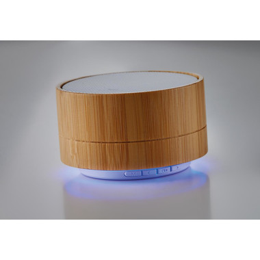 Speaker bluetooth in bamboo colore bianco