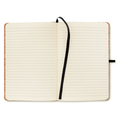 Quaderno A5 in sughero colore nero
