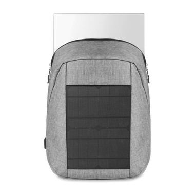 Zaino con pannello solare colore nero