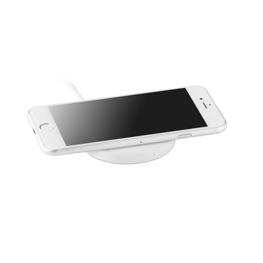 Caricatore wireless rotondo colore bianco