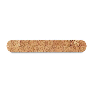 Caricatore wireless e power bank in bamboo colore legno