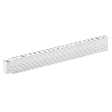 Metro pieghevole da carpentiere 2mt colore bianco MO9592-06