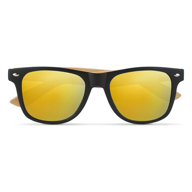 Occhiali da sole in bamboo colore giallo MO9617-08