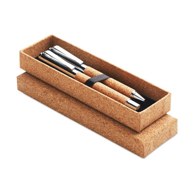 Set penne in sughero colore legno MO9678-40