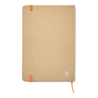 Notebook A5 riciclato colore arancio