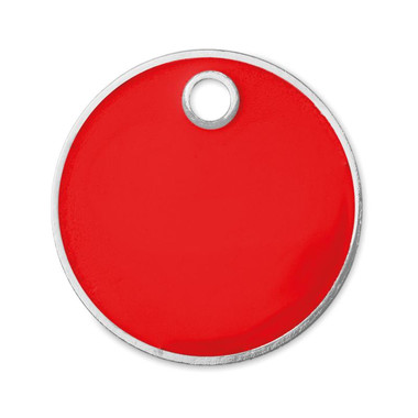 Portachiavi con gettone EURO colore rosso
