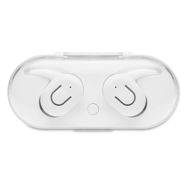Set 2 auricolari wireless Bluetooth TWS 5.0 colore bianco