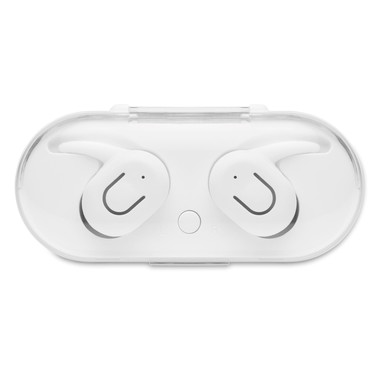 Set 2 auricolari wireless Bluetooth TWS 5.0 colore bianco