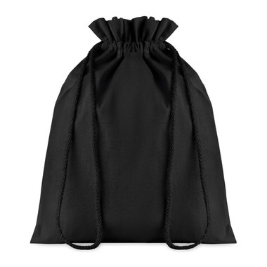 Sacca media in cotone nero colore nero MO9731-03
