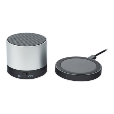 Speaker Bluetooth con caricatore wireless colore argento opaco MO9713-16