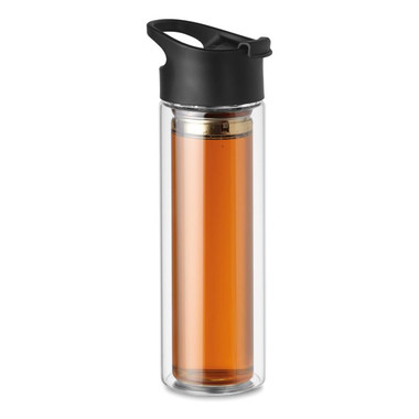 Bottiglia in vetro da 380ml colore trasparente