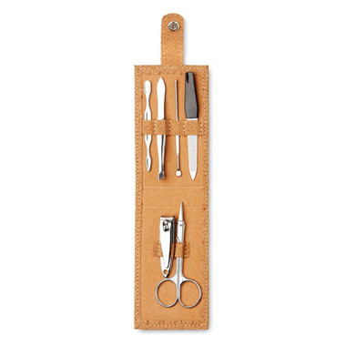 Set manicure in sughero colore beige