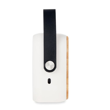 Speaker 3W in bamboo colore bianco